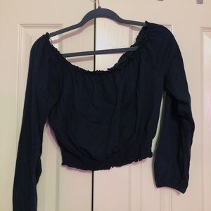 Off the shoulder crop top